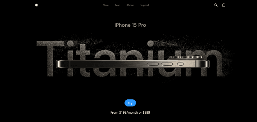 iPhone 3D Website Clone
