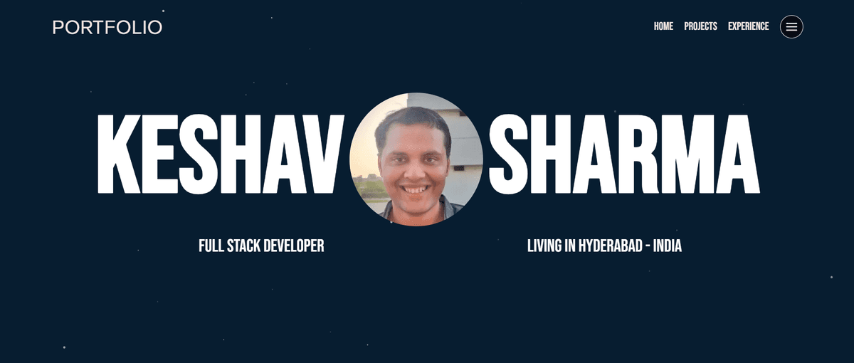 PORTFOLIO SITE | Keshav