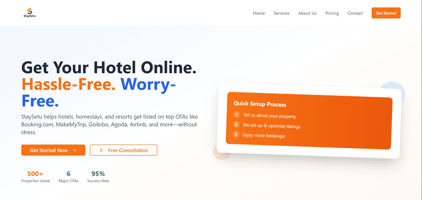 Stay Setu | OTA management solutions